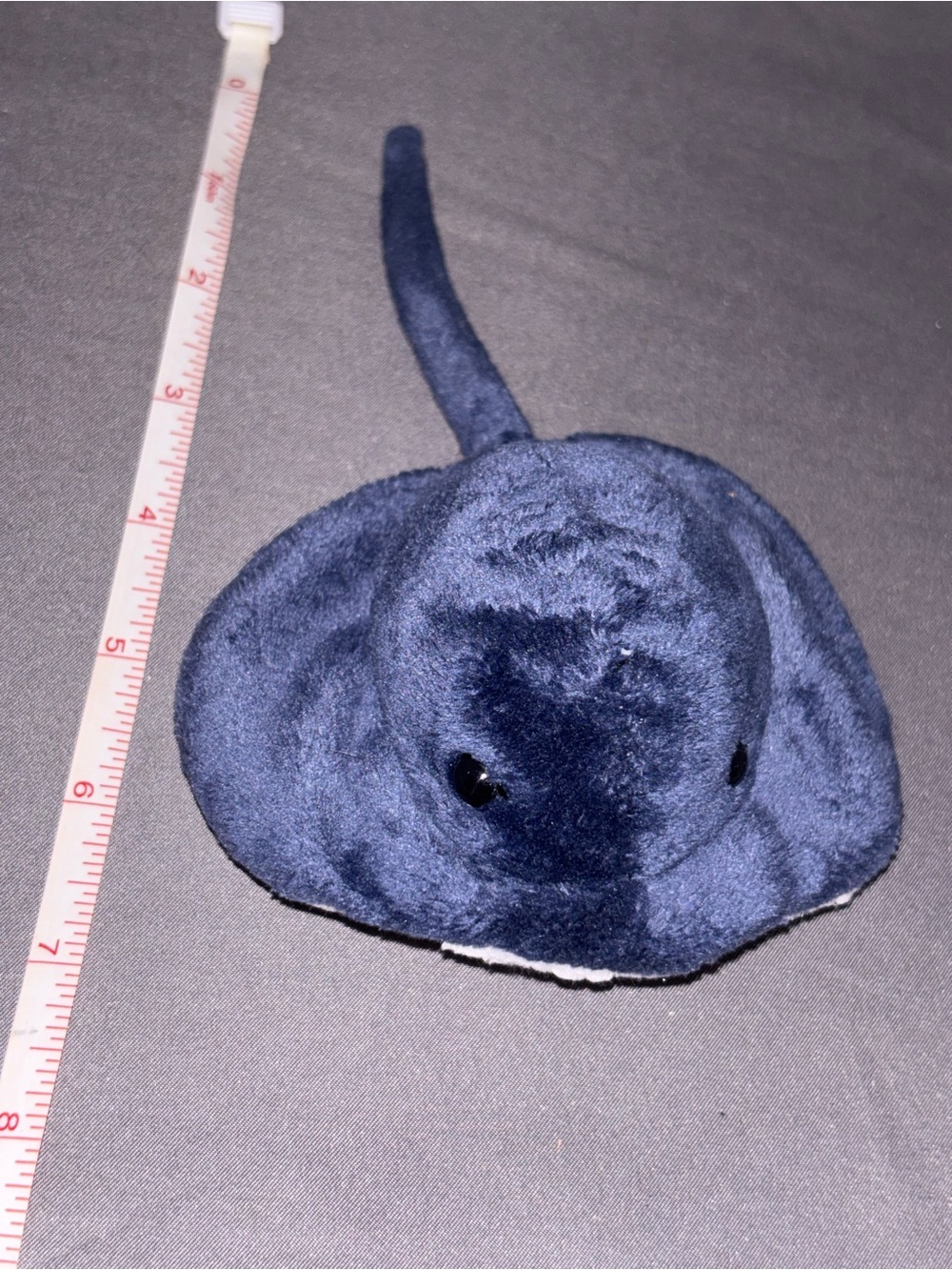 Adventure Planet 5" Weez Stingray Beanie Plush Stuffed Animal Navy & White
